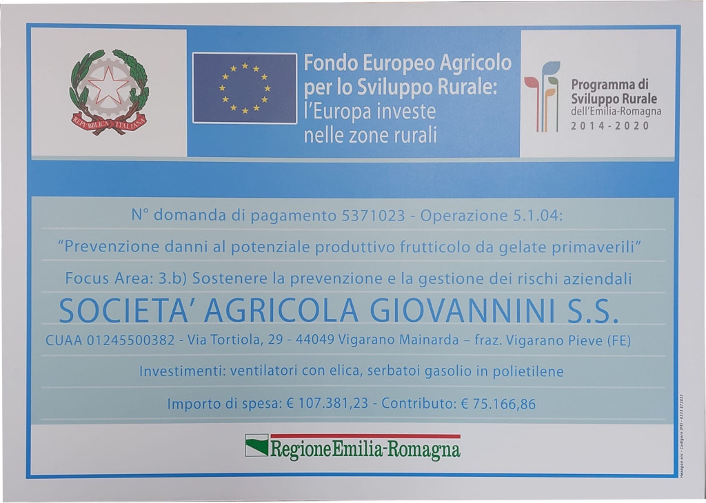 Fondo Europeo Agricolo per lo Sviluppo Rurale
